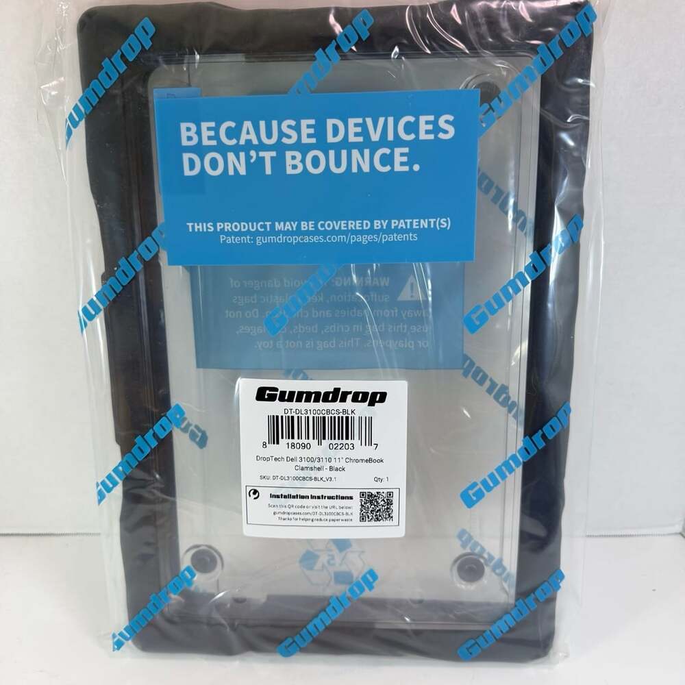 Gumdrop DropTech Dell 3100/3110 11" Chromebook Clamshell Case - Black